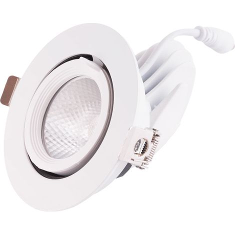 Foco Downlight LED 7W 1050Lm 2700ºK Circular Orientable 40.000H [HO-COB-C-OR-7W-WW]