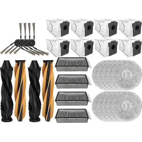 Lot de 28 pièces pour Dreame X50 Ultra/X50 Master/L50 Pro Ultra/L40S Pro Ultra/L40s Ultra : brosse, filtre, lingette de nettoyage et sac à poussière. (1/5)