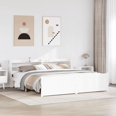 Estructura de cama con cabecero sin colchón  180x200 cm