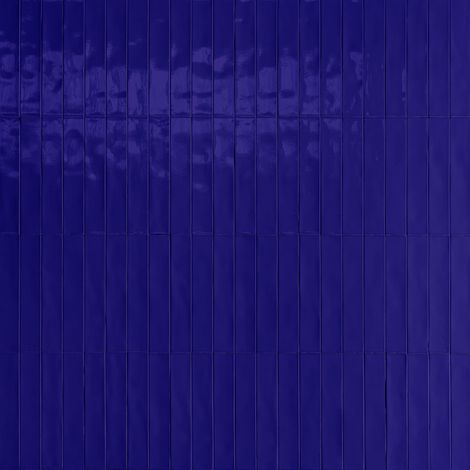 Carrelage Effet Zellige Bleu Marine LUZ Cobalto 5,3x30cm (0,54m²) - Les Carreaux de Jean