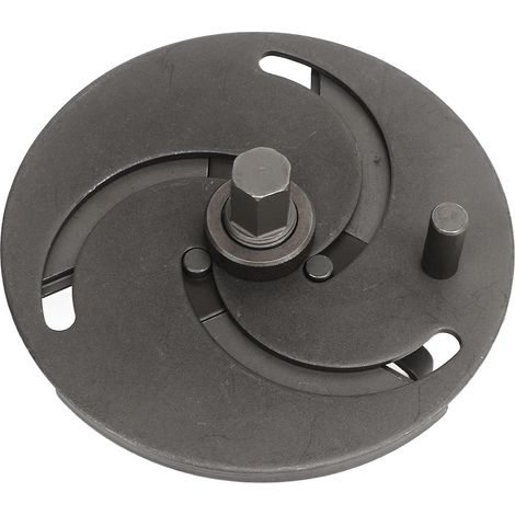 Clé réglable pour couvercle de pompe à carburant, 89 à 170 mm, en acier au carbone, outil de démontage du couvercle de réservoir de carburant à 3 mâchoires, durable (1/5)
