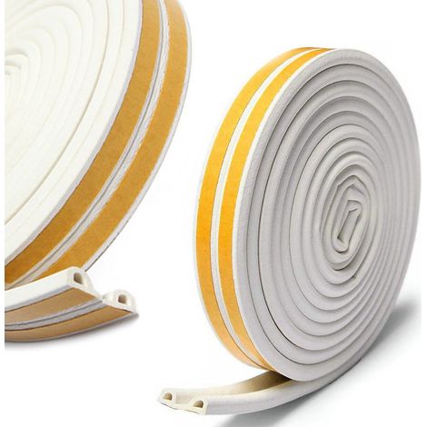 P-Seal Strip 9x6 mm – Joint Autocollant Type P  EVA gris 9x6 mm  Pour fenêtres et portes
