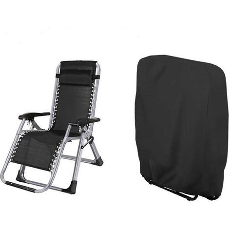 Housse de chaise pliante zéro gravité d'extérieur, imperméable et anti-poussière, pour mobilier de jardin et terrasse, protection contre les intempéries (1/5)