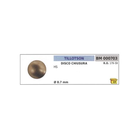 Disco de bloqueo TILLOTSON HS motosierra Ø  exterior 8,7 mm 179-59