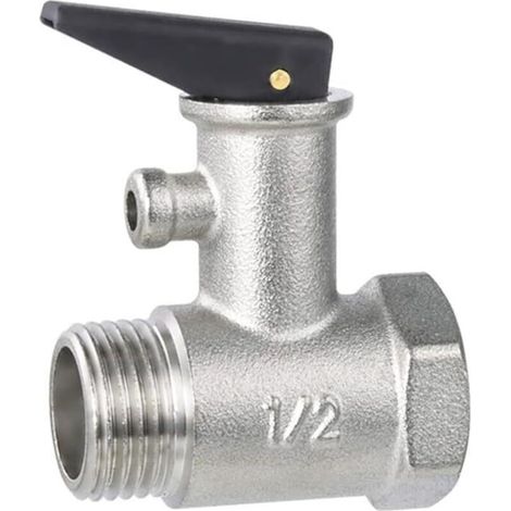[NEVER USED] 1.27 cm pressure relief valve, 7 bar, brass safety valve for water heater, screw fittings