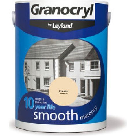 Granocryl Smooth Exterior Masonry Paint - 5L - Cream