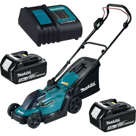 Makita DLM330RFE 18v LXT Cordless Lithium Battery Lawn Mower 33cm +2x3ah Battery (1/5)