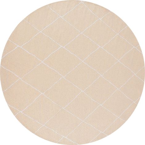 Outdoorteppich GWALIOR Beige ø 160 cm