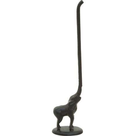 Premier Housewares Fauna Black Elephant Toilet Roll Holder with tail (1/5)