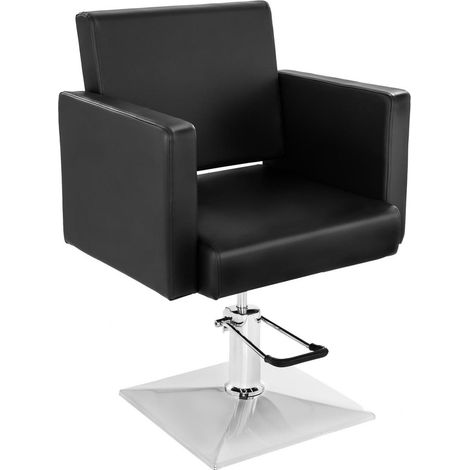 Sillón silla barbero asiento 360° negro acero sintético 140001634 (1/3)