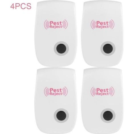 4 x Repulsif Insectes Anti-nuisibles à Ultrasons Moustiques Rongeur Electronique Pest Repeller pour animaux EU Plug-Ywey (1/5)