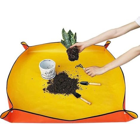 Tapis de rempotage - Non spécifié - 2 pièces - Imperméable - Orange - 100x100 cm et 50x50 cm (1/4)