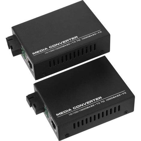 Convertisseur de média Ethernet Gigabit Fibre Optique Monomode Simple Brin XXS1F1G(A)/(B), Émetteur-Récepteur Fibre SC, Alimentation DC 5V, Paire de Convertisseurs pour Liaison Réseau (1/5)