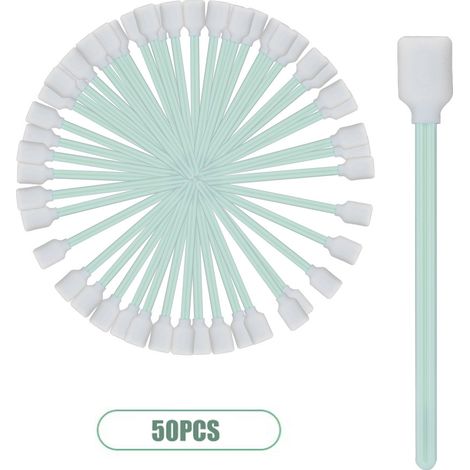 50 antistatische Schaumstoff-Reinigungspads für Drucker, Discs und Linsen