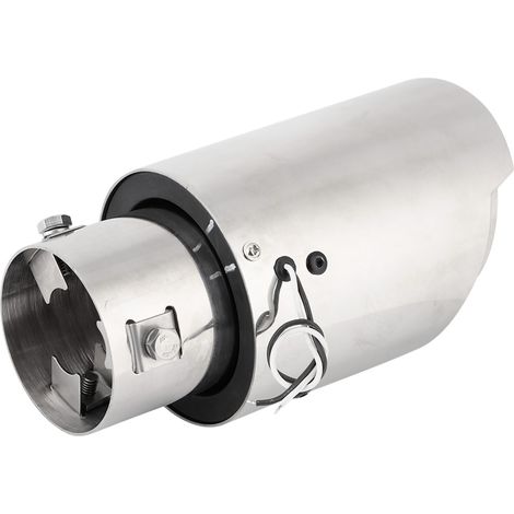 Tuyau d'échappement automobile en acier inoxydable, entrée de 63 mm (2,5 pouces), sortie de 89 mm (3,5 pouces), avec voyant bleu, raccord universel. (1/5)