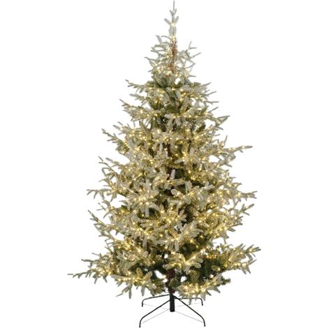 Albero di Natale innevato "Nikolai" con Micro led in PE Effetto Real Touch + PVC + Flock -270 cm (1/5)