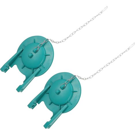 Clapet de Toilette de Rechange Résistant, Caoutchouc, 2pcs (1/5)