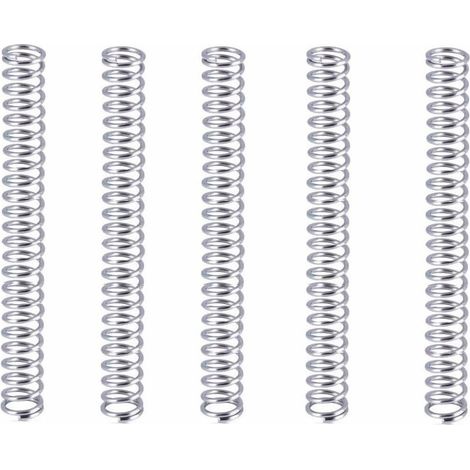 5 Pièces - Ressort De Compression - Acier Inoxydable 304 - Résistant À La Corrosion Et À L&39usure Pour Mécanisme Industriel Argent 15x100mm (1/4)