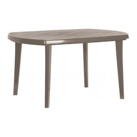 Allibert Elise Gartentisch oval cappuccino 137x90 cm