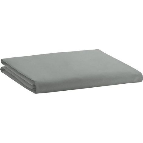 Drap-housse en microfibre Gris clair 150 x 200 x 30 cm (1/5)