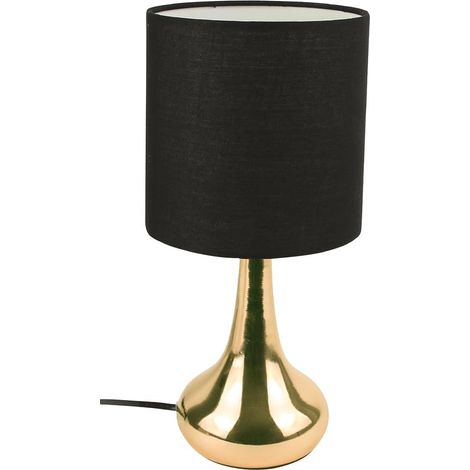 Lampe Tactile Noire et Dorée (1/5)