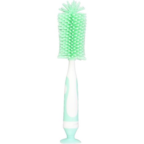 Brosse de Nettoyage pour Biberons en Silicone Souple - Vert (1/5)