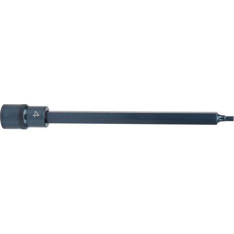 Embout de tournevis hexagonal à douille en acier allié S2, outil de quincaillerie 1/2 x 200 x H4 pour clé à cliquet (1/5)