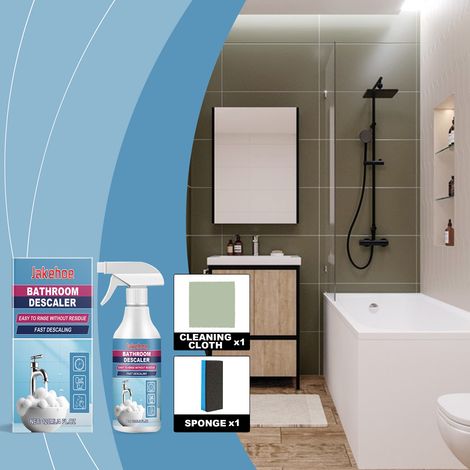 Badreiniger für Toiletten und Wasserhähne – Multifunktionsreiniger (120 ml + Schwamm + Reinigungstuch) -- DTEKGAZ (1/5)