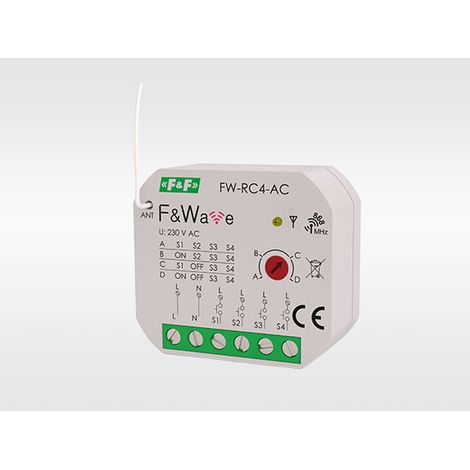 Émetteur télécommande f&f fw-rc4-ac 4 canaux 230V AC