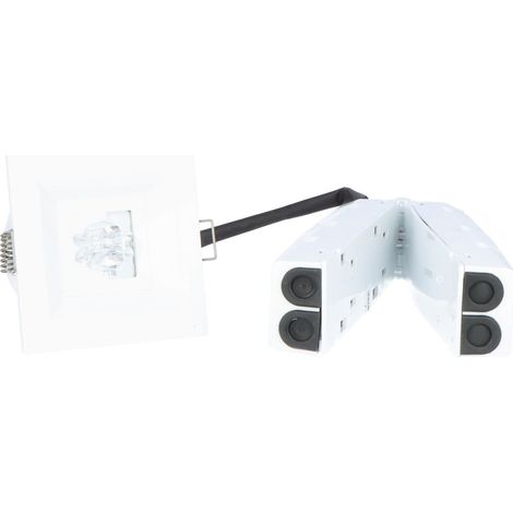 Apparecchio di illuminazione di emergenza a LED, Lovato P ECO 3W 6000K 1h, monouso, ottica a canale. (1/5)