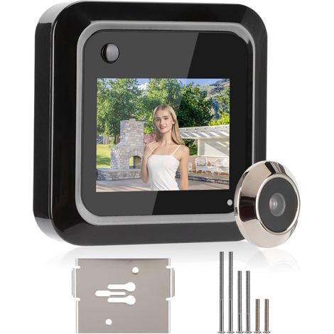 SUNXURY Smart Door Viewer 2,4 Zoll TFT LCD Bildschirm 0,3 MP 95° Weitwinkelkamera Fotoaufzeichnung