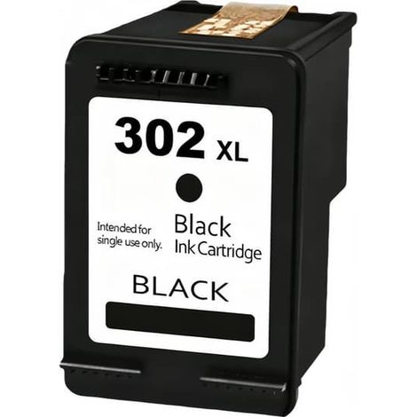 Cartouche d'encre 302 XL pour imprimantes HP 302, Deskjet 3630/3633/3634/3636, Envy 4520/4522/4524/4525/4527 et OfficeJet 3830/3831/3832/3833/5220/5230/5232 (1/4)