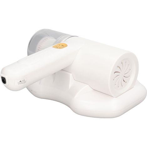 Tragbarer, kabelloser, per USB aufladbarer Milbenstaubsauger, weiß - Leistungsstarker UV-Sensor mit Doppelperkussion, wiederaufladbares Milbenbekämpfungsgerät (mit eingebautem Akku) (1/5)