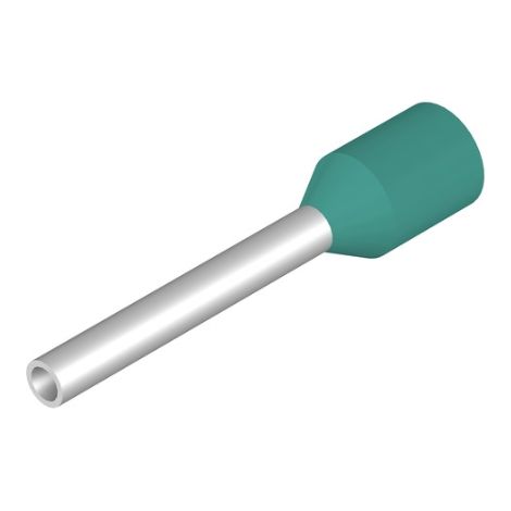 Embout simple d'extrémité de câble Weidmüller H0,34/12 TK 9025770000 0.34 mm² x 8 mm partiellement isolé turquoise 500