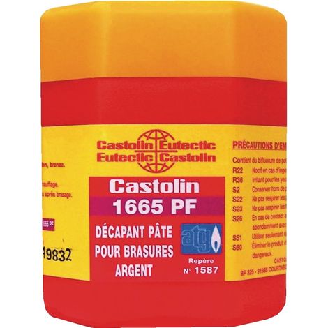 Castolin – Décapant pour brasure gaz 200 g – Pâte blanche – Température 500-800 °C – Résidus solubles dans l'eau (1/4)