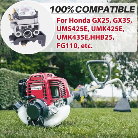 Kit di riparazione carburatore JRISBO per decespugliatori, soffiatori e motori a 4 tempi per Honda GX25 GX35 UMS425E UMK425E UMK435E HHB25 FG110 (con guarnizione filtro e candela) (1/4)