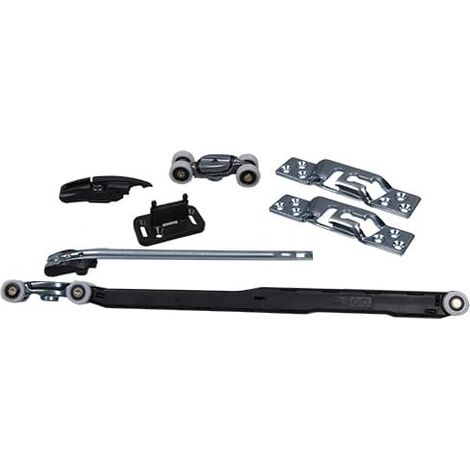 Kit pour porte bois coulissante suspendue KOMPATTO 0500/31 80KG - Longueur : 2 m - Profil U : Oui - KRONA KOBLENZ