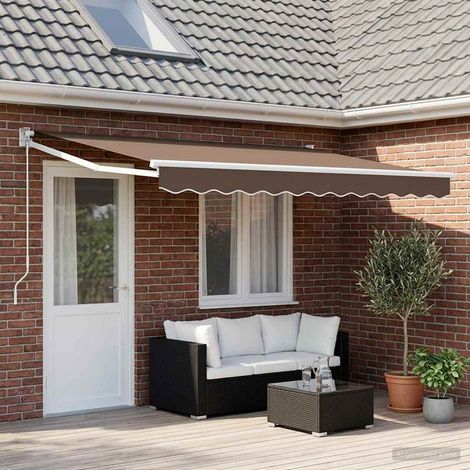 Teenpull – Ausziehbare Markise Taupe 4 x 3 m 100% Polyester und Aluminium (1/5)