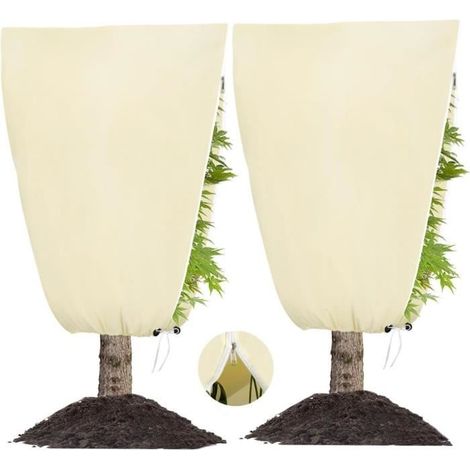100x80cm Housses de Protection pour Plantes,Sac de Protection pour Plantes avec Fermeture éclair et Cordon de Serrage Protection (1/4)