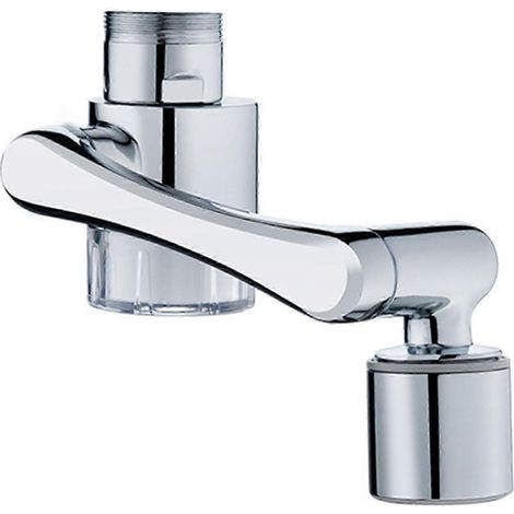 (A) Aérateur de robinet rotatif avec filtre transparent. Adaptateur pour robinet de cuisine haute pression. (1/3)