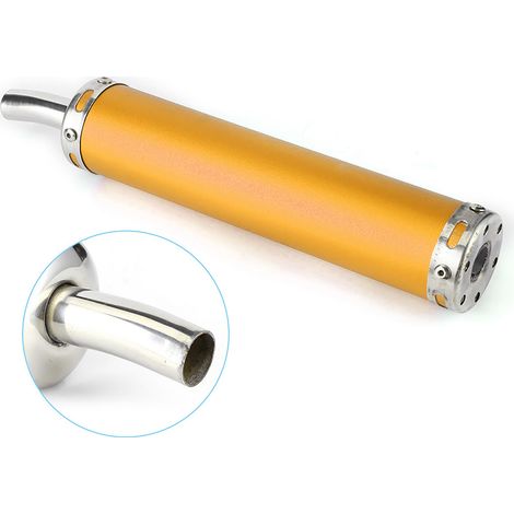 20-mm-Edelstahlschalldämpfer für Zweitaktmotorräder – Goldfarbenes Modifikationsteil (1/5)