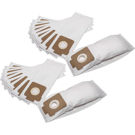 vhbw 20x sacchetto sostituisce AEG taglia 17 per aspirapolvere - in microfibra, 17, 28cm x 11cm, bianco