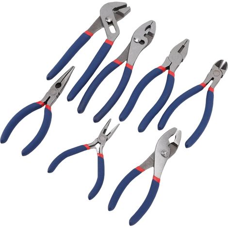 Ensemble de 8 Pinces Rainure Joint Slip Nez Long Linesman Diagonales avec Finition Thermique en Acier forgé pour la Réparation Automobile Entretien Maison - (1/5)