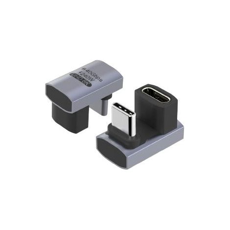Adattatore MicroConnect Premium USB4 3x2 USB-C angolato, 240 W, 40 Gbps, MC-USB4AG