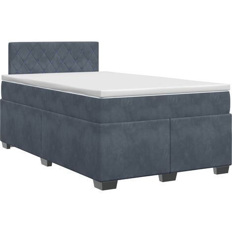 Maison Exclusive - Boxspringbett mit Matratze Dunkelgrau 120 x 19 (1/5)