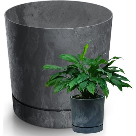 Maceta Tubo P Beton Effect DPOP180E Antracita Prosperplast (1/5)