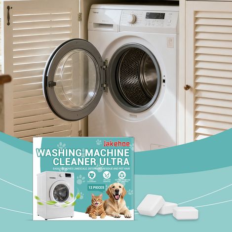 Washing Machine Cleaning Sheets - Gentle Stain and Scale Removal for Household Front-Loading Washing Machines - 12 Sheets (1/5)