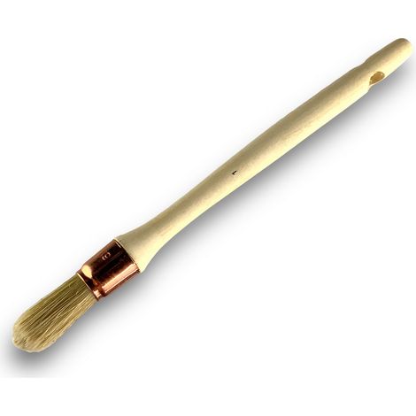 Pinceau de Pouce Brosse ronde Soie Blanche Diamètres variés - Quantité x 1 - Soie n° 1 - Ø 19 mm (1/5)