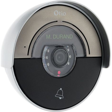 Platine de rue Moon pour portier vidéo – Caméra grand angle 120° – Vision nocturne – Aluminium – Compatible avec moniteurs Otio (1/5)
