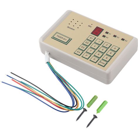 Sistema telefonico di allarme di sicurezza cablato con composizione automatica, sistema antifurto con intervento entro 20 secondi per una protezione completa in casa e in azienda.